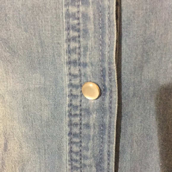 Denim Button Down Shirt - Picture 3 of 5